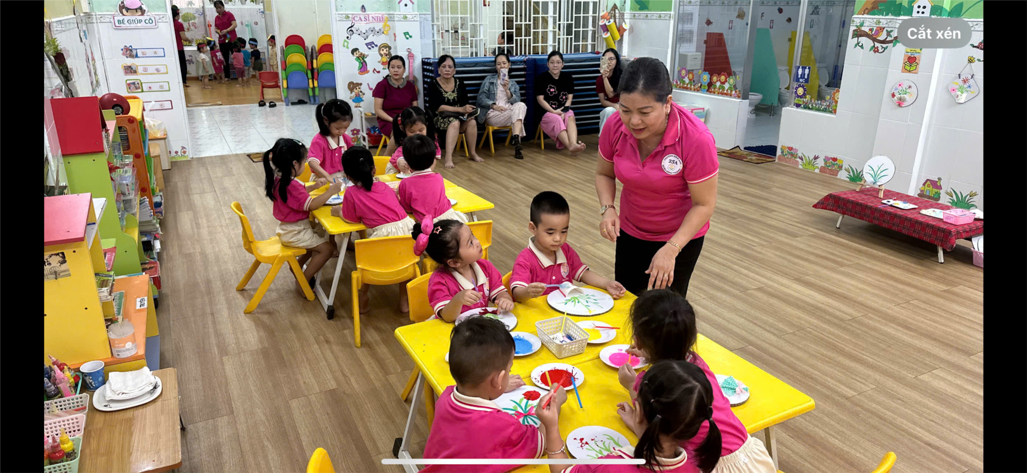 Hoạt động Thao giảng tại lớp Mầm 1 chào mừng ngày Nhà giáo Việt Nam 20/11
