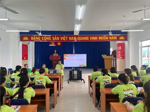 Trường Mầm non 26 tổ chức sinh hoạt chuyên môn đội ngũ Giáo viên ngày  26/8/2024