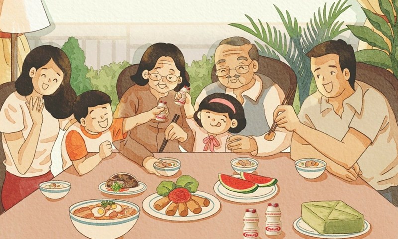 Dinh dưỡng cho bé ngày tết