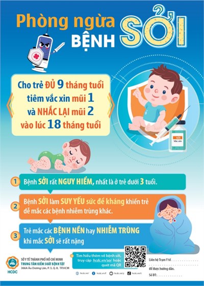 Phòng ngừa bệnh sởi cho trẻ em