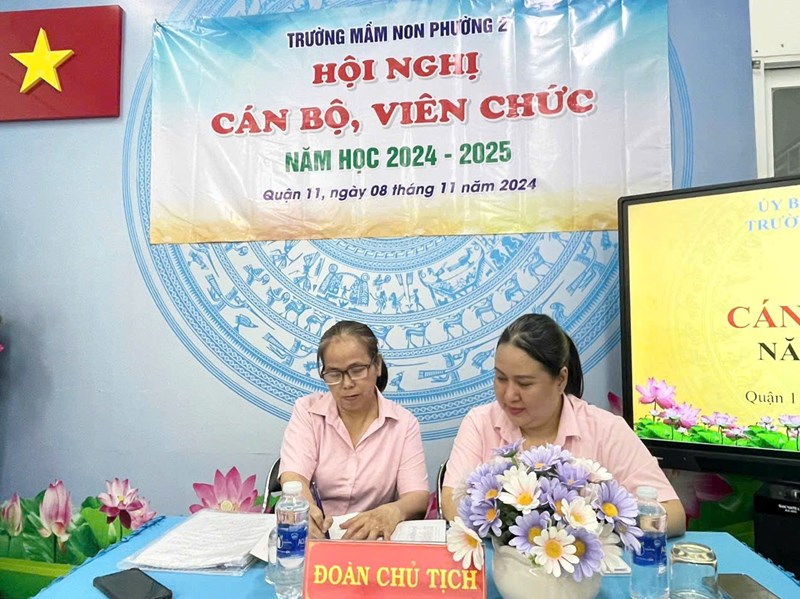 Hội nghị cán bộ viên chức năm học 2024 - 2025