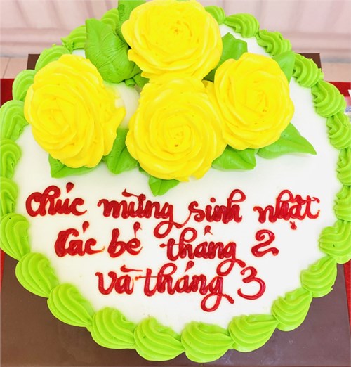 Chúc mừng  các bé yêu có sinh nhật tháng 2 và tháng 3.