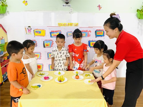 Giờ học của lớp Chồi 1