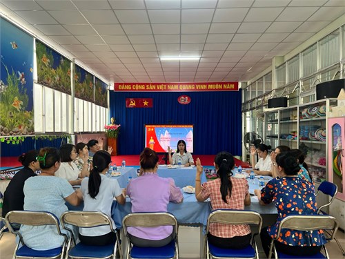 Ngày 29/10/2024 Chi bộ trường Mầm non 2 đã tiến hành kiểm điểm, đánh giá,  xếp loại chất lượng đảng viên và tập thể năm 2024
