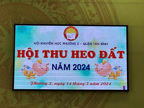 Sáng ngày 14/5/2024, Chi Hội Khuyến học Trường Mầm non 2 tham dự Ngày Hội Thu Heo Đất năm 2024 và Phát động phong trào Nuôi Heo Đất năm 2025.