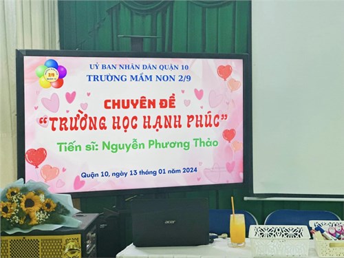 Trường Mầm Non 2/9 tổ chức sinh hoạt chuyên đề “Xây dựng trường Mầm non hạnh phúc “