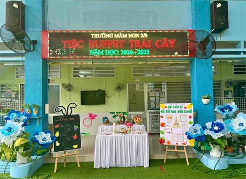 HƯỞNG ỨNG TUẦN LỄ DINH DƯỠNG 
Trường Mầm non 2/9 tổ chức  Tiệc buffet trái cây cho các bé  🍓🍇🍓💓