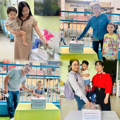 Cb-gv-nv - phhs trường mầm non 2/9 tham gia quyên góp ủng hộ đồng bào miền bắc bị ảnh hưởng bởi bảo số 3