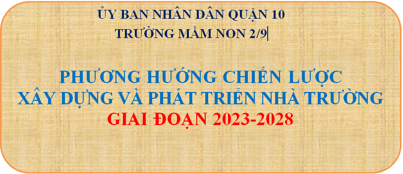 Phương hướng chiến lược xây dựng
và phát triển nhà trường
giai đoạn 2023 – 2028