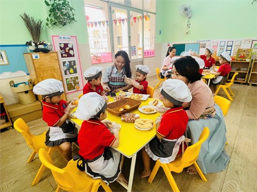 Trường mầm non 30-4 hưởng ứng “tuần lễ dinh dưỡng và phát triển”