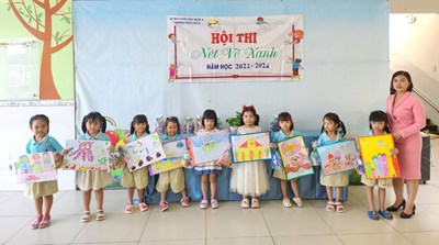 Hội thi nét vẽ xanh năm học 2023 - 2024
