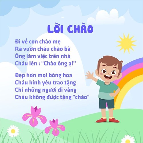 Giáo dục kỹ năng:   Lời chào 