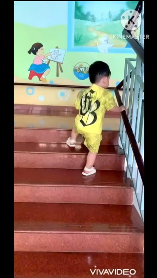 Đề Tài: Bé Tập Lên Xuống Cầu Thang ( Nhóm 24 - 36 tháng)