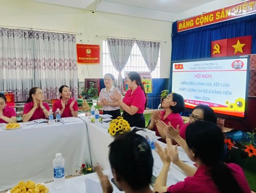 Hội nghị kiểm điểm, đánh giá xếp loại Chi bộ và Đảng viên năm 2024.