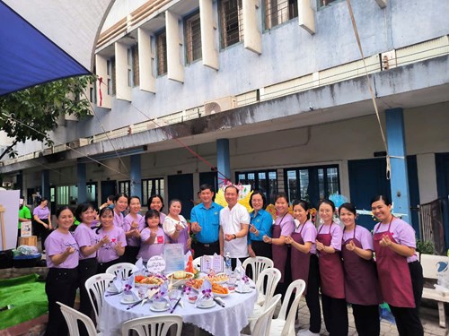 CĐCS Mầm non 3 tham gia hội thi Nấu, trang trí bàn tiệc chủ đề   Món ngon yêu thương  chào mừng kỷ niệm 42 năm Ngày nhà giáo Việt Nam 20/11