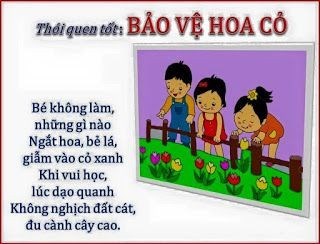 Giáo dục kỹ năng sống   Bảo vệ hoa cỏ 