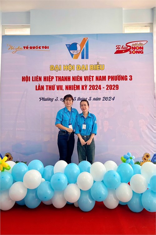 Tham dự Đại hội đại biểu Hội Liên Hiệp Thanh niên Việt Nam Phường 3 Lần thứ VII,nhiệm kỳ 2024 - 2029