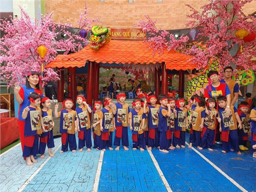 Làng quê Bắc Bộ của các bé lớp Chồi 3