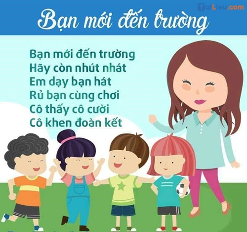 Bài thơ  Bạn mới đến trường 