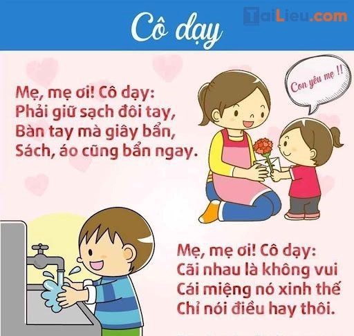 Bài thơ  Cô dạy 
