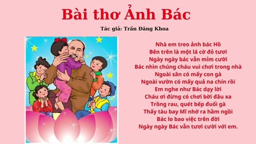 Bài thơ   Ảnh Bác 