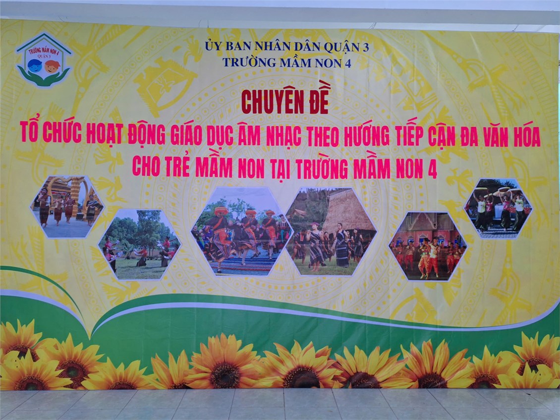 Trường Mầm non 4 tổ chức hoạt động giáo dục âm nhạc theo hướng tiếp cận đa văn hóa cho trẻ Mầm non - Ngày 07 & 11.11.2024
