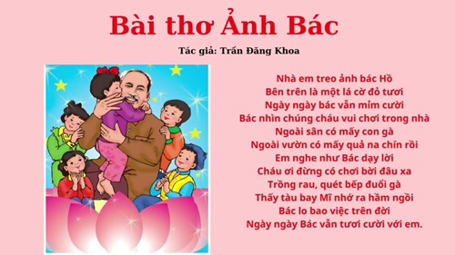 Bài thơ   Ảnh Bác 
