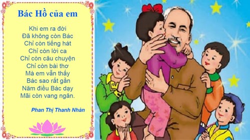 Bài thơ  bác hồ của em 