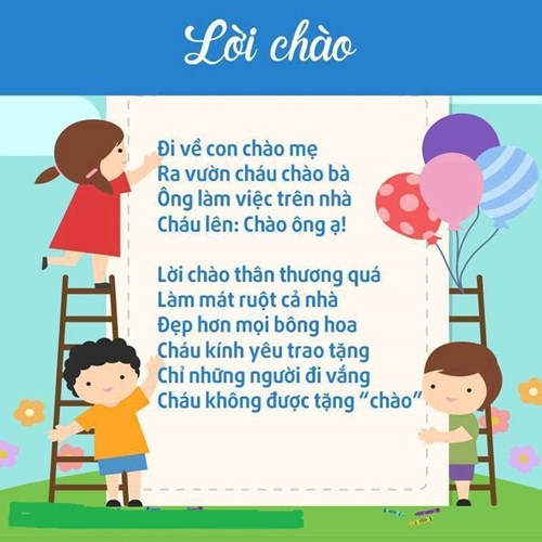 Bài thơ Lời chào