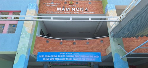 Trường Mầm non 4 thực hiện tổ chức tuyên truyền, truyền thông vế danh hiệu thành viên mạng lưới Thành phố học tập toàn cầu của UNESCO đến cán bộ, giáo viên, người học. (Thời gian từ ngày 27.3.2024 đến ngày 31.3.2024)