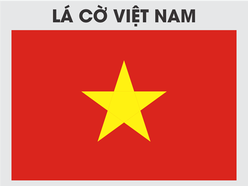 Tô màu lá cờ Việt Nam