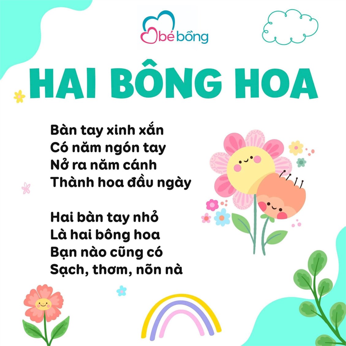 Bài thơ   Hai bông hoa 