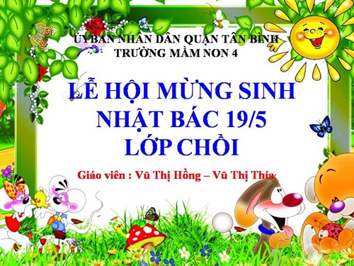 Lễ hội 19/5   Bé trồng cây  mừng sinh nhật Bác