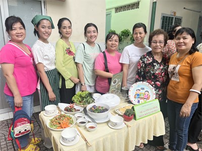Trường Mầm non 5A tham gia hội thi  BỮA CƠM NHÂN ÁI - NHÂN ĐÔI HẠNH PHÚC  do UBND Phường 5 tổ chức