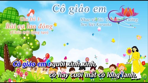 Bái hát : cô _ giáo _ em