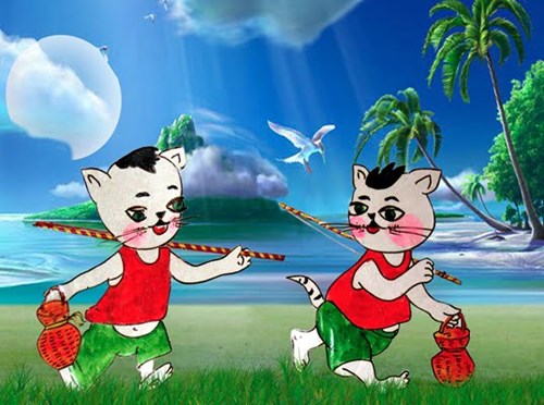 Bài thơ : mèo _ đi _ câu _ cá