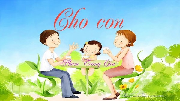 Bài hát : cho con