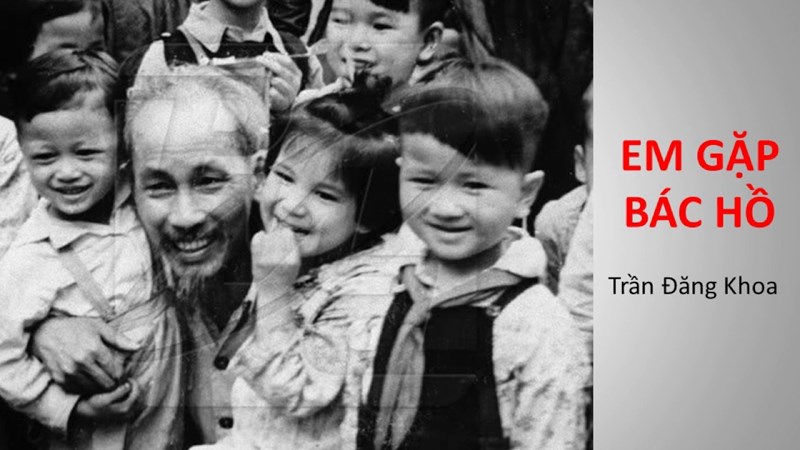 Bài thơ “Em gặp Bác Hồ” khối Mầm