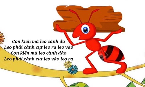 Bài đồng dao : con kiến mà leo cành đa khối lá