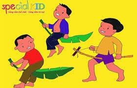 Bài đồng dao  : nhong nhong nhong khối lá