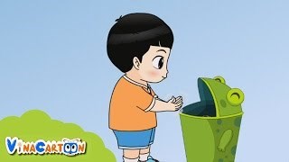 Kĩ năng bỏ rác đúng nơi quy đinh khối lá