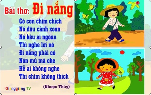 Bài thơ đi nắng