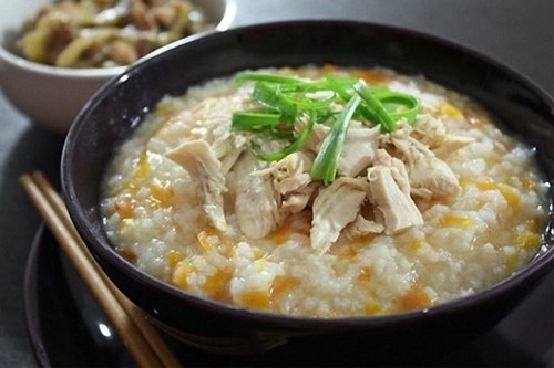 Cháo gà hạt sen khối Mầm