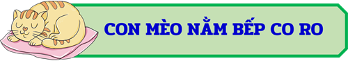 Đồng dao con mèo nằm bếp co ro - nhà trẻ