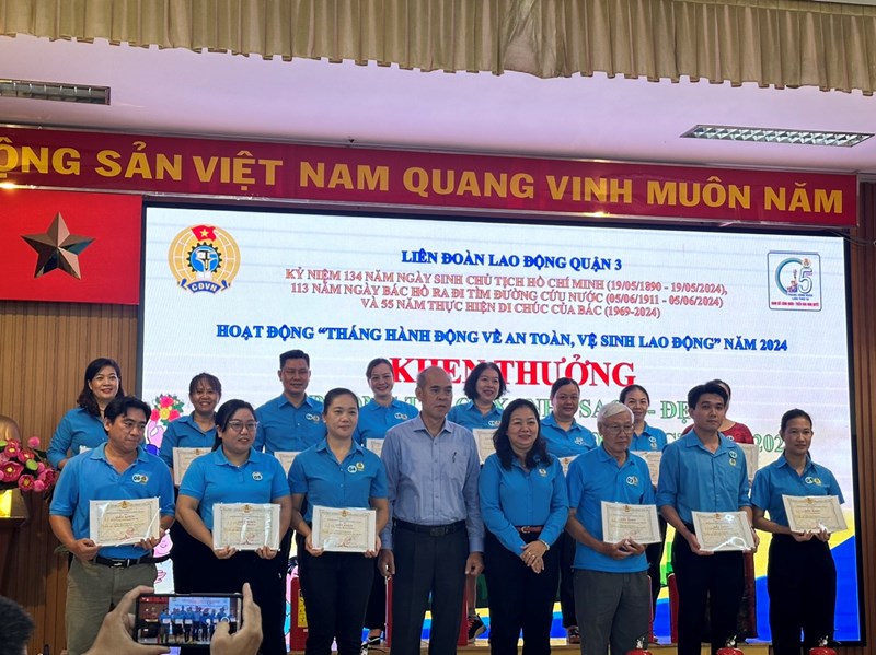 Tháng công nhân tại Liên Đoàn Lao Động Quận 3