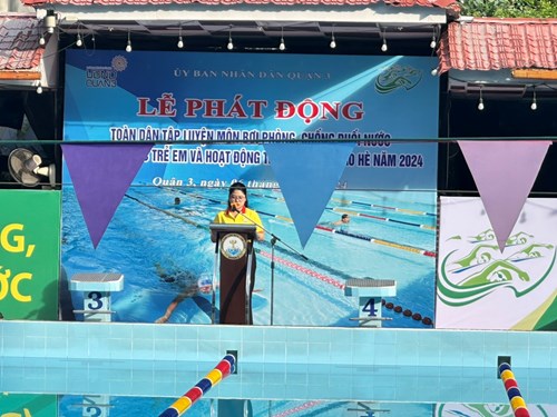 Lễ phát động toàn dân tập luyên môn bơi,phòng chống đuối nước ngày OLYMPIC trẻ em và hoạt động giáo dục thể thao hè năm 2024