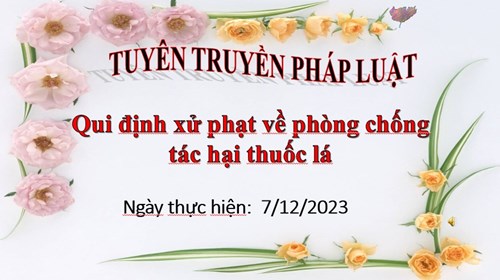 Qui định xử phạt về phòng chống tác hại thuốc lá