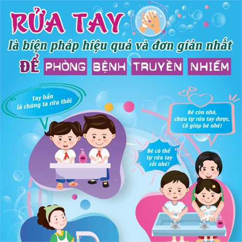 Tuyên truyền: Hãy rửa tay thường xuyên để phòng tránh các bệnh truyền nhiễm