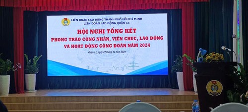 CĐCS trường Mầm non phường 6 tham dự hội nghị tổng kết phong trào công nhân viên chức lao động và hoạt động công đoàn năm 2024