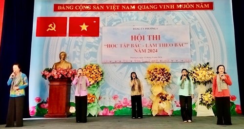Sáng ngày 12 tháng 5 năm 2024 Trường mầm nonn 6 tham gia hội thi  Học tập Bác, làm theo Bác năm 2024  do Đảng ủy Phường 6 Quận 5 tổ chức
